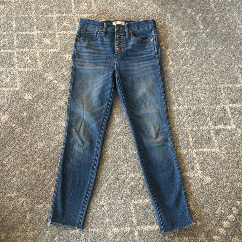Madewell 10 inch High-Rise Skinny Crop Size 26